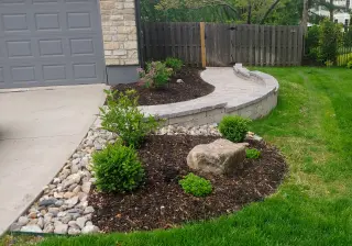 Spacious backyard patio